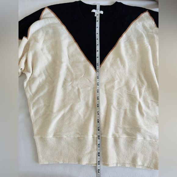 Reiss NWOT Sydney Patterned Crewneck sweater cashmere wool blend knit size M - Picture 14 of 16